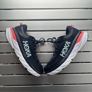 Hoka One One 8.5 Women's Bondi 7 Navy Peach Running Shoes 1110519 BIBBL